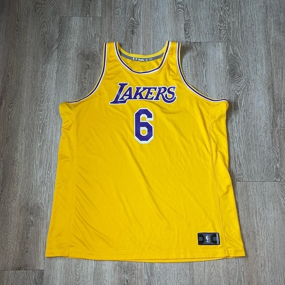 Mens Fanatics Branded Lebron James Jersey lakers size 2XLT